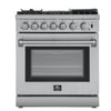 Forno Lazio 30 Inch Freestanding Dual Fuel Range with True Convection - FFSGS6196-30