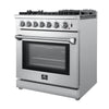 Forno Lazio 30 Inch Freestanding Dual Fuel Range with True Convection - FFSGS6196-30