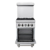 FORNO Commerciale 24 Inch Gas Range with 4 Burners - FCMGR0093-24