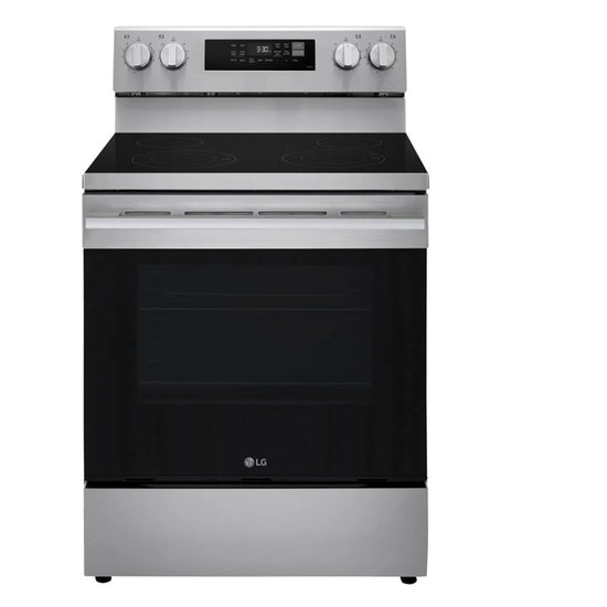 LG 30 Inch Smart Electric Range with Air Fry, 6.3 cu. ft. - LREN6321YE
