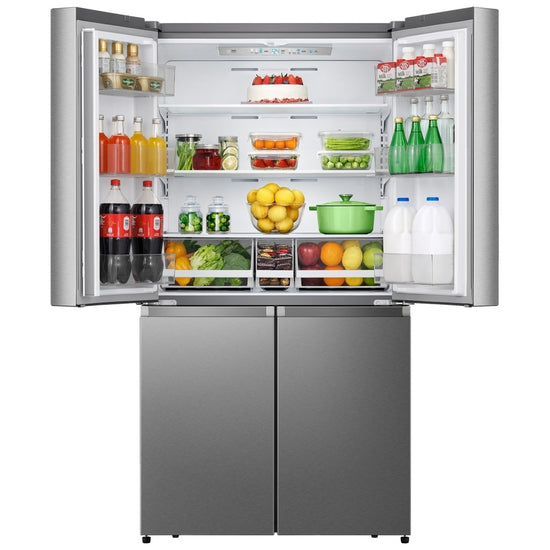 Hisense 36 Inch Counter Depth French Door Refrigerator with 21.5 cu. ft. Capacity - RQ22N6ASD