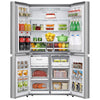 Hisense 36 Inch Counter Depth French Door Refrigerator with 21.5 cu. ft. Capacity - RQ22N6ASD