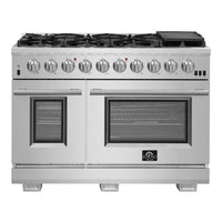 Forno Capriasca 48 in. 6.58 cu. ft. Freestanding All Gas Range with Double Oven - FFSGS6260-48