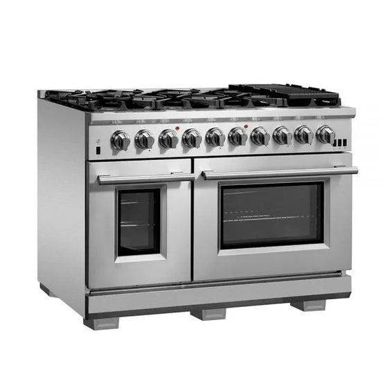 Forno Capriasca 48 in. 6.58 cu. ft. Freestanding All Gas Range with Double Oven - FFSGS6260-48