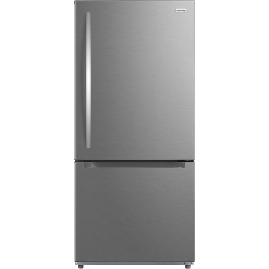 Frigidaire 30-in Bottom-Freezer Refrigerator 18.7 cu ft, Stainless Steel - FRBE1925AF