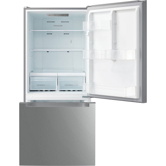 Frigidaire 30-in Bottom-Freezer Refrigerator 18.7 cu ft, Stainless Steel - FRBE1925AF