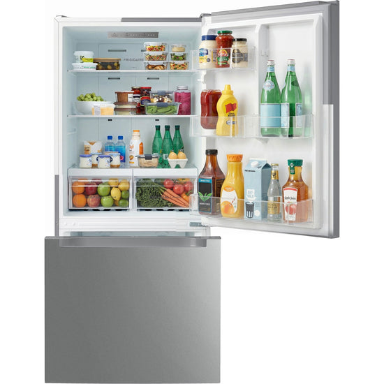Frigidaire 30-in Bottom-Freezer Refrigerator 18.7 cu ft, Stainless Steel - FRBE1925AF