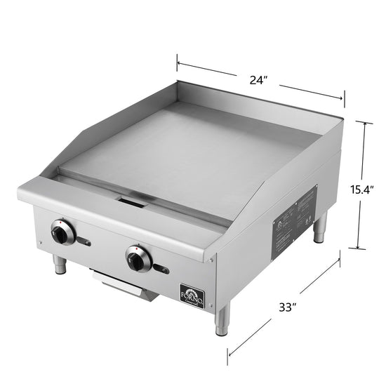 Forno 24 Inch Gas Commercial Griddle - FCMGG055-24