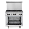 Forno Commerciale 36 Inch Gas Range with 6 Burners - FCMGR0093-36