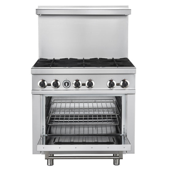 Forno Commerciale 36 Inch Gas Range with 6 Burners - FCMGR0093-36