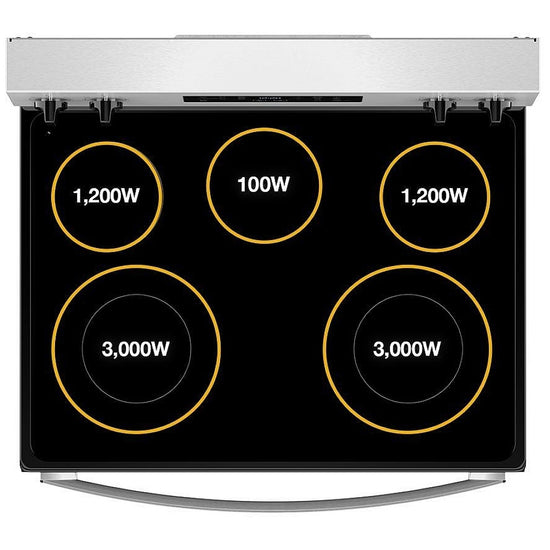 Whirlpool 30 Inch Freestanding Electric Range with 5.3 cu. ft. Capacity, Black - YWFES4530SB