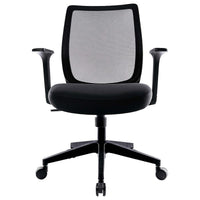 Union & Scale Essentials Mesh Back Fabric Task Chair, Black - UN59415