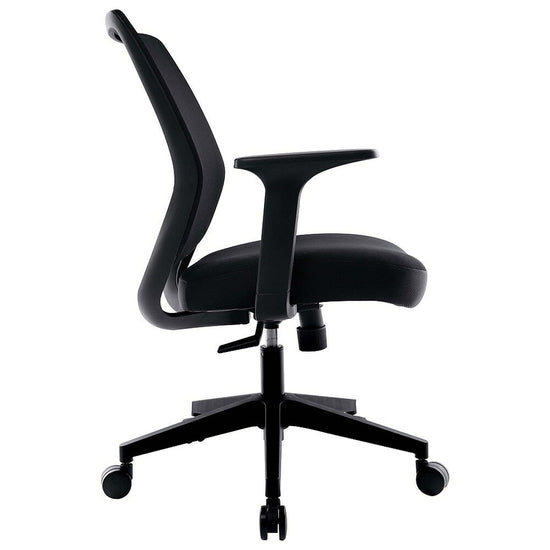 Union & Scale Essentials Mesh Back Fabric Task Chair, Black - UN59415
