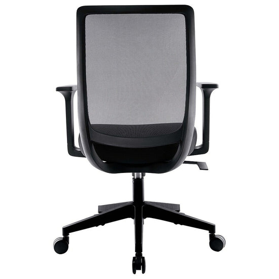Union & Scale Essentials Mesh Back Fabric Task Chair, Black - UN59415