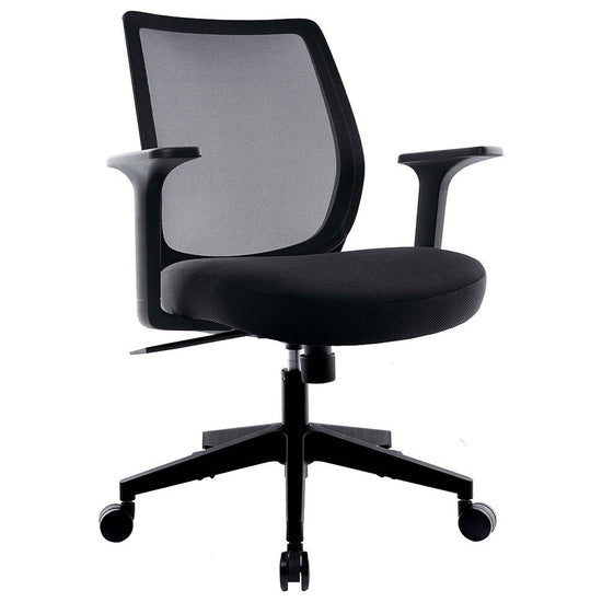 Union & Scale Essentials Mesh Back Fabric Task Chair, Black - UN59415