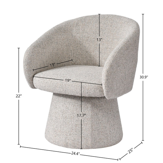 LH Home Misha Club Chair, Sand - MSH01-PGR