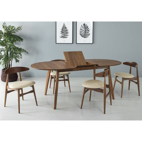 Werner Extendable Dining Table, Walnut - WM2031-DT-WALNUT
