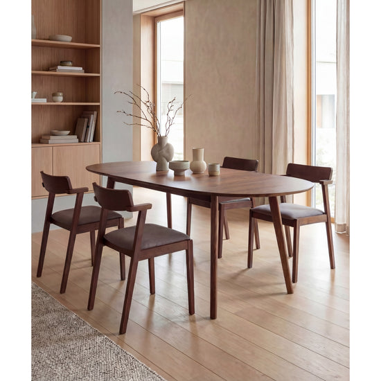 Werner Extendable Dining Table, Walnut - WM2031-DT-WALNUT