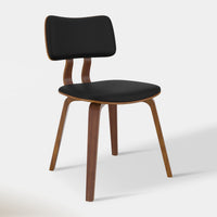 Canadian Sales Club Zaki Dining Chair Black & Walnut - ZAKICHARIBLACK