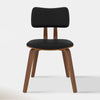 Canadian Sales Club Zaki Dining Chair Black & Walnut - ZAKICHARIBLACK