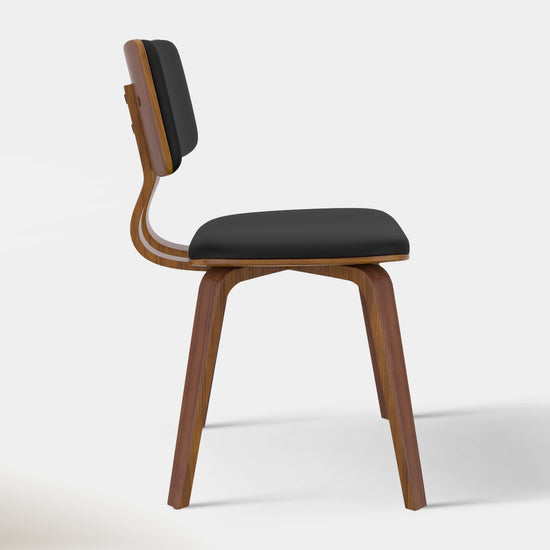 Canadian Sales Club Zaki Dining Chair Black & Walnut - ZAKICHARIBLACK
