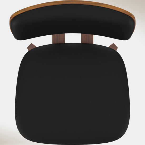 Canadian Sales Club Zaki Dining Chair Black & Walnut - ZAKICHARIBLACK