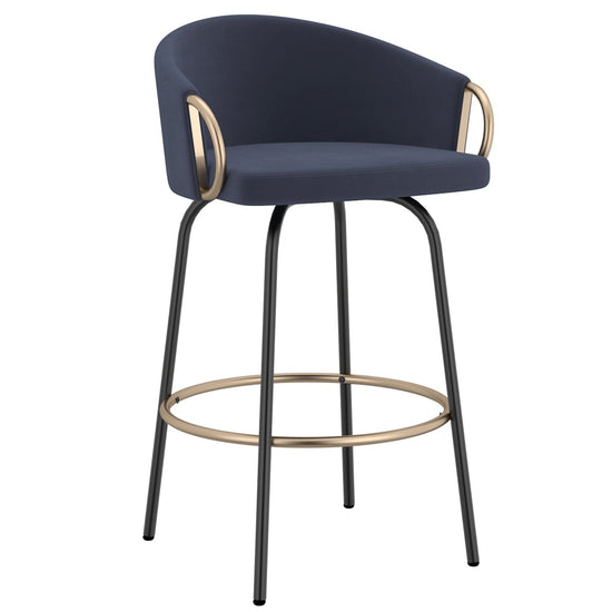 Inspire Fitness Lavo 26" Counter Stool, Set of 2, Blue - 203-560BLU