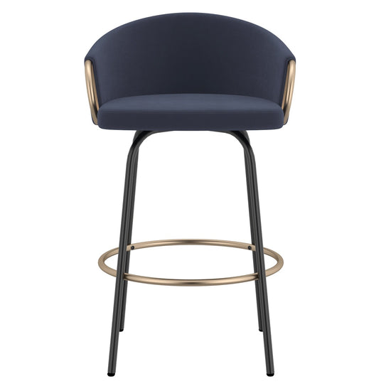 Inspire Fitness Lavo 26" Counter Stool, Set of 2, Blue - 203-560BLU