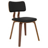 True Zuni Dining Chair, Black Faux Leather - 202-581PUBK