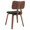 True Zuni Dining Chair, Black Faux Leather - 202-581PUBK