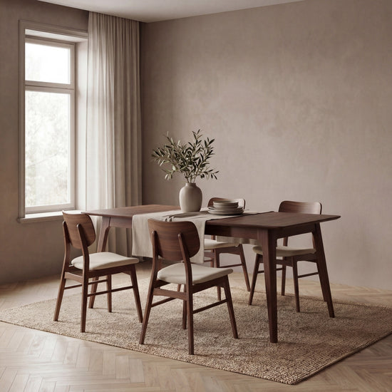 Canadian Sales Club Venn Extendable Dining Table, Walnut - VENNTABLEWALNUT