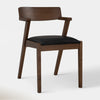 Canadian Sales Club Zola Dining Chair Black & Walnut - ZOLACHAIRBLACK