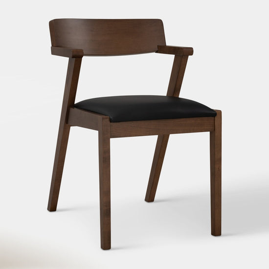 Canadian Sales Club Zola Dining Chair Black & Walnut - ZOLACHAIRBLACK