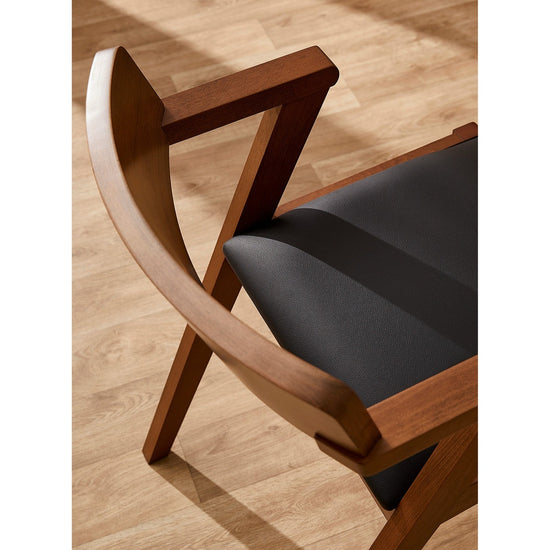 Canadian Sales Club Zola Dining Chair Black & Walnut - ZOLACHAIRBLACK