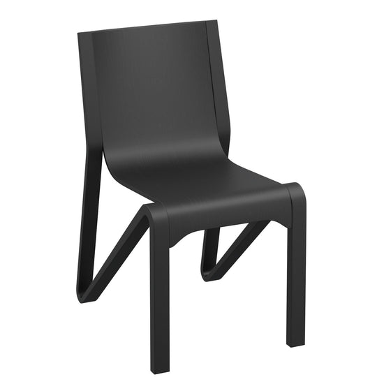 Canadian Sales Club Soren Stackable Black Wood Dining Chairs, Set of 2 - SORENCHAIRBLACK