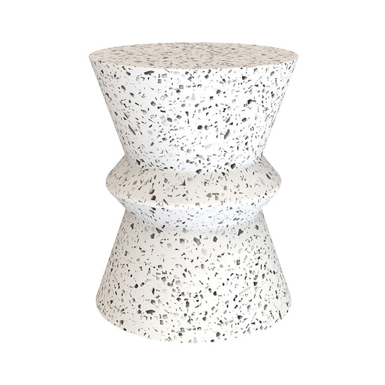 Courtyard Terrazzo Concrete Hourglass Side Table - VT074-HH