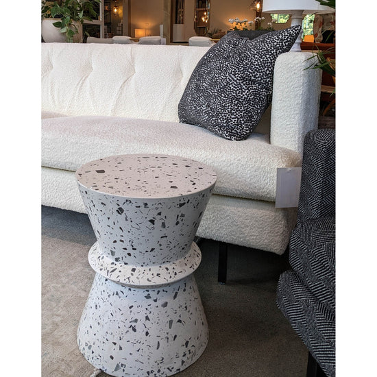 Courtyard Terrazzo Concrete Hourglass Side Table - VT074-HH