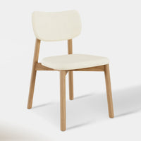 Hoft Home Maia Dining Chair, Beige and Oak - MAIA-OAK