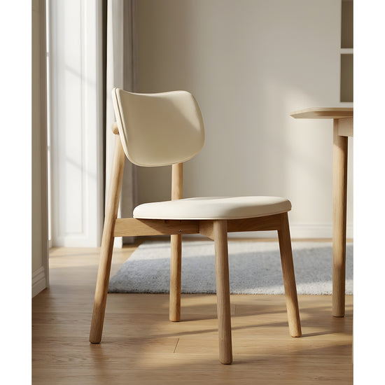 Hoft Home Maia Dining Chair, Beige and Oak - MAIA-OAK