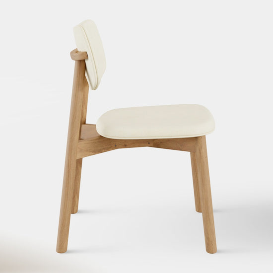 Hoft Home Maia Dining Chair, Beige and Oak - MAIA-OAK