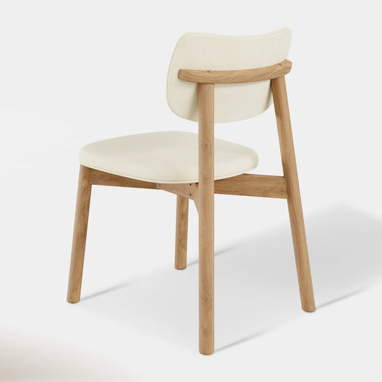 Hoft Home Maia Dining Chair, Beige and Oak - MAIA-OAK