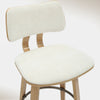 Hoft Home Zaki Counter Stool, Beige and Natural - 203-581BG