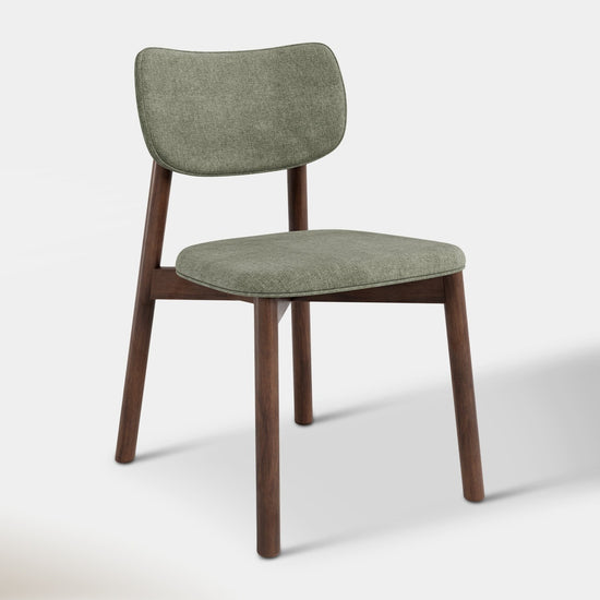 Hoft Home Maia Dining Chair, Fern Green and Walnut - MAIA-GREEN
