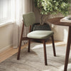 Hoft Home Maia Dining Chair, Fern Green and Walnut - MAIA-GREEN