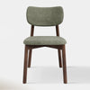 Hoft Home Maia Dining Chair, Fern Green and Walnut - MAIA-GREEN