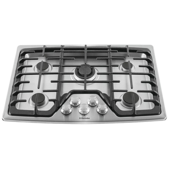 Electrolux 30 Inch 5-Burner Gas Cooktop, Stainless Steel - EW30GC60PS