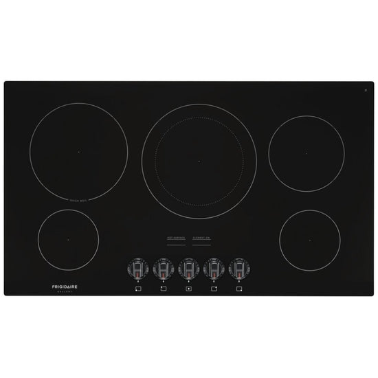 Frigidaire 36 Inch Black Electric Cooktop with 5 Elements - FGEC3648UB
