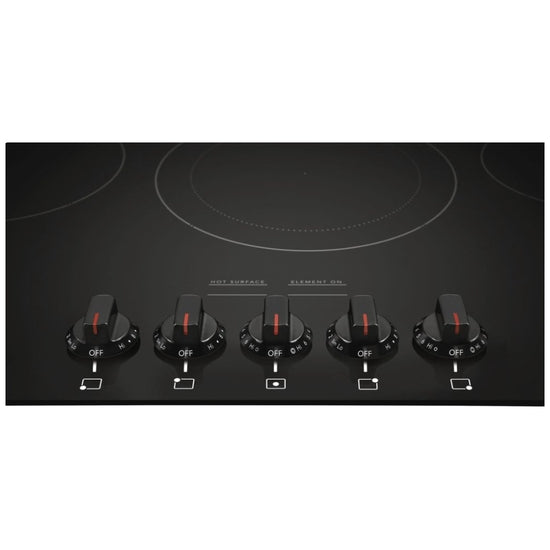 Frigidaire 36 Inch Black Electric Cooktop with 5 Elements - FGEC3648UB