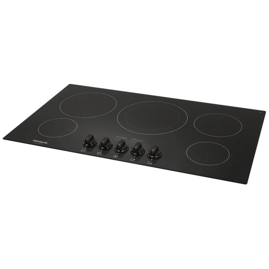Frigidaire 36 Inch Black Electric Cooktop with 5 Elements - FGEC3648UB