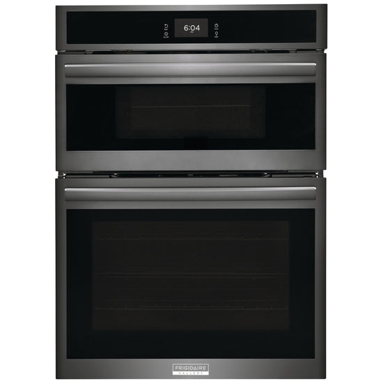 Frigidaire 30 Inch Microwave Wall Oven Combo, Smudge-Proof Black Stainless Steel - GCWM3067AD